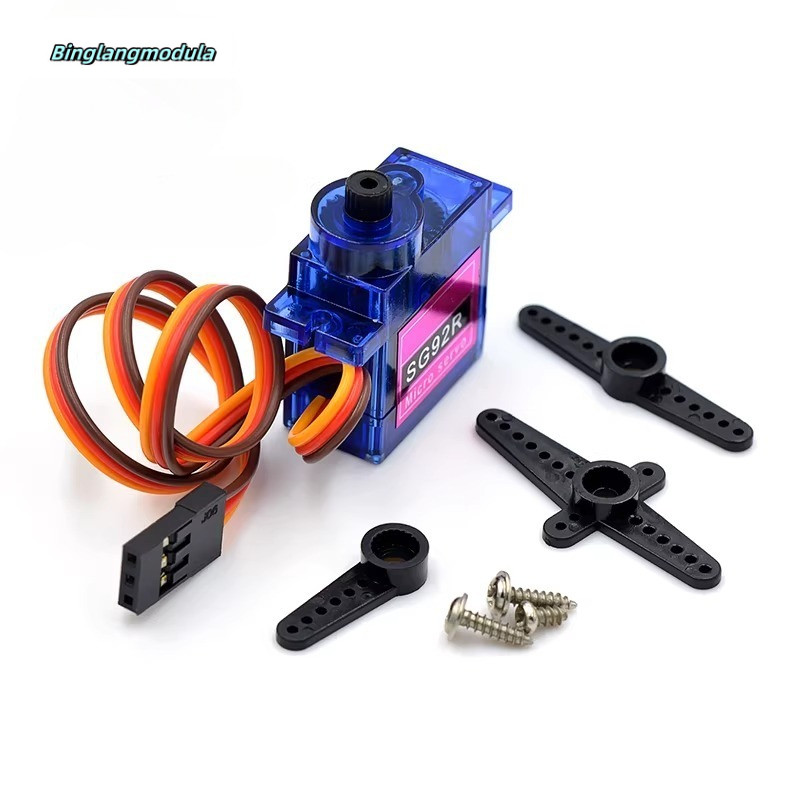 Mingwu อิเล็กทรอนิกส์รุ่นเครื่องบินพวงมาลัยเกียร์ SG92R 9g เกียร์พวงมาลัยขนาดเล็ก/SG92R 2.5 กก./4.8v