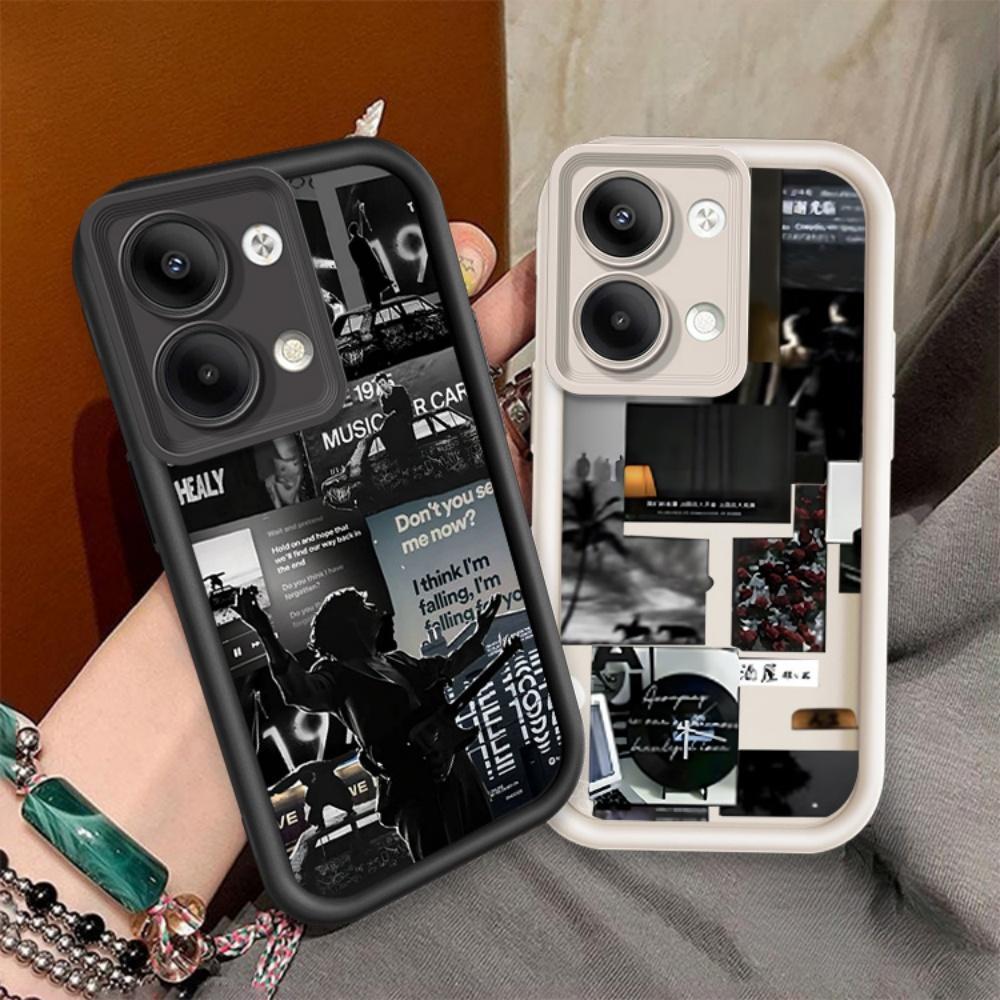 ปลอกโทรศัพท์คู่สําหรับ VIVO Y28 4G น่ารักการ์ตูนซิลิโคน Fragments Life กันกระแทกฝาครอบ TPU กรณี