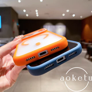 เคสโทรศัพท์แม่เหล็กผิวหน้าต่างขนาดใหญ่เหมาะสําหรับ ไอโฟน 17/16/15/14/13/12 รวมทุกอย่างฝาครอบซิลิโคนป้องกันการตกฝ้า