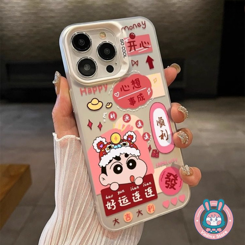 เครยอนชินจังน่ารัก‌ ปลอกสําหรับ OPPO A12E A7 A5s A3S A3X A3s A1 Pro A1K Reno 8 8T 8Z 7Z 7 Lite 6 5 P