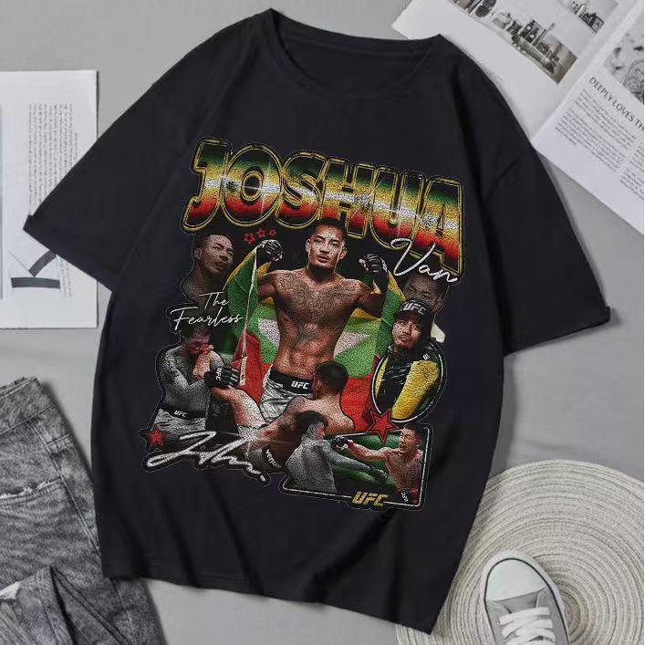 Joshua Van UFC Myanmar T-shirt ချည်သား100% Cotton