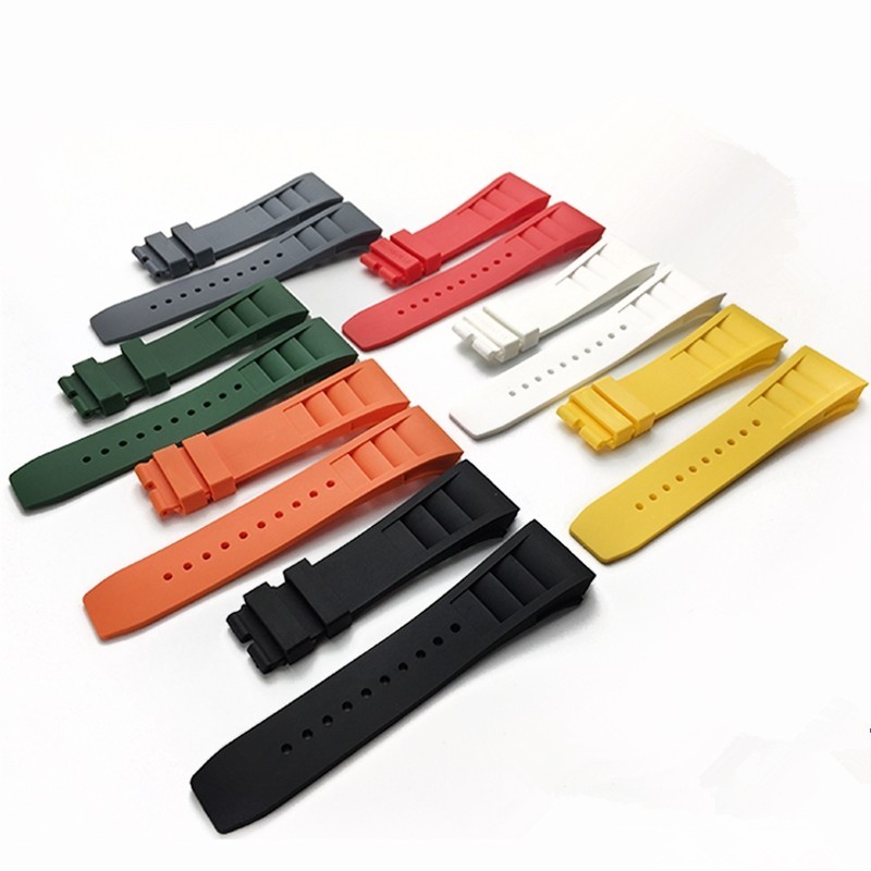 Compatible with Richard Mille RICHARD MILLE Soft Silicone Watch Strap Rubber Wristband RM055 011 BVF