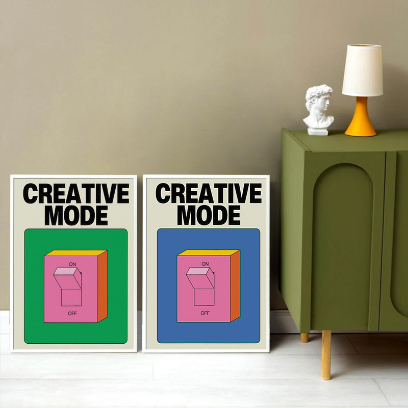 สีสัน Creative รูปแบบ Wall Art พิมพ์โปสเตอร์ Vintage สีชมพูสวิทช์ผ้าใบสําหรับห้องนั่งเล่นโมเดิร์นความงามตกแต่งบ้าน