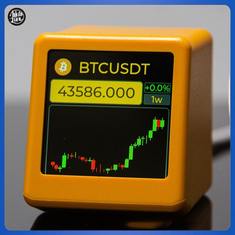 WL| NerdMiner BitCoin Crypto,Stocks,Future,อัตราแลกเปลี่ยน,ราคา Tracker Ticker,Time Clock Weather Di