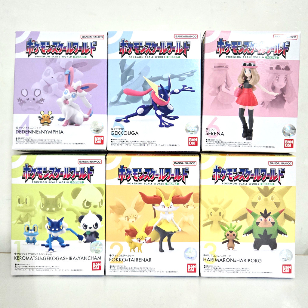 [BTF] คลังสินค้าพร้อม BANDAI Pokémon Scale World Carlosภูมิภาค Salina Box Egg Candy Toy AK5N