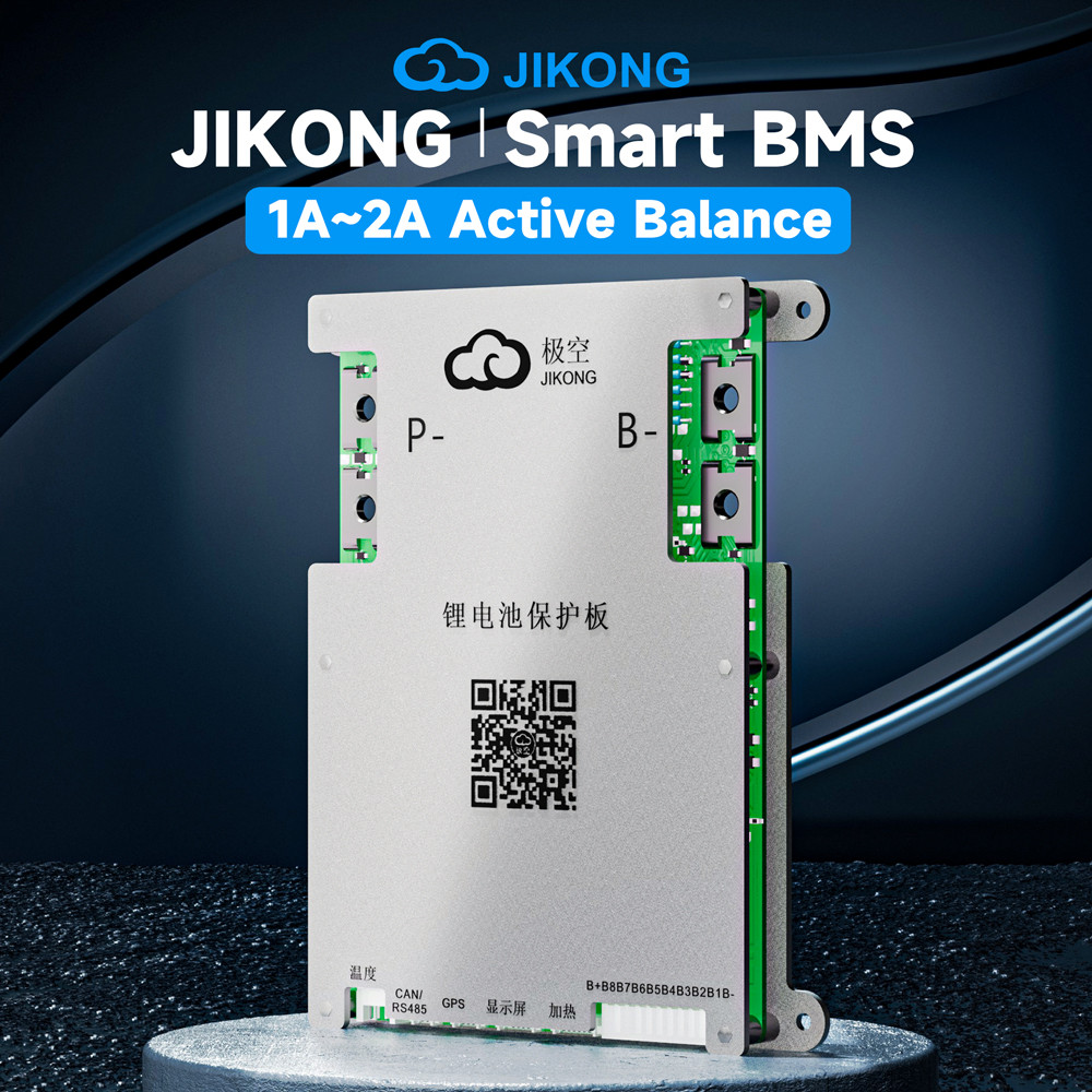 JKBMS B1A8S10P 4S-8S LiFePo4 Li-ion LTO สมาร์ท BMS พร้อม BT 1A Active Balance 100A ต่อเนื่อง Current