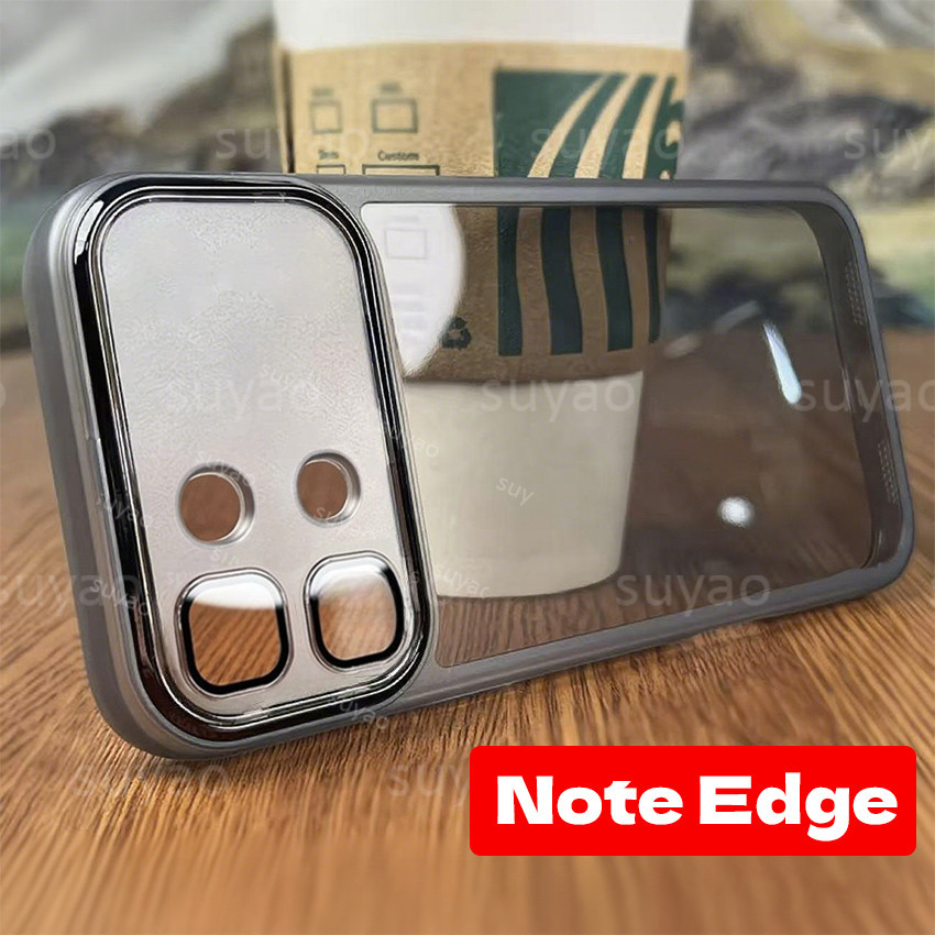 สําหรับ infinix Note Edge 5G 2026 เคสโทรศัพท์ปลอกใส NoteEdge infinixNoteEdge นิ่มกันกระแทก TPU ซิลิโคนชุบโปร่งใสปกหลัง