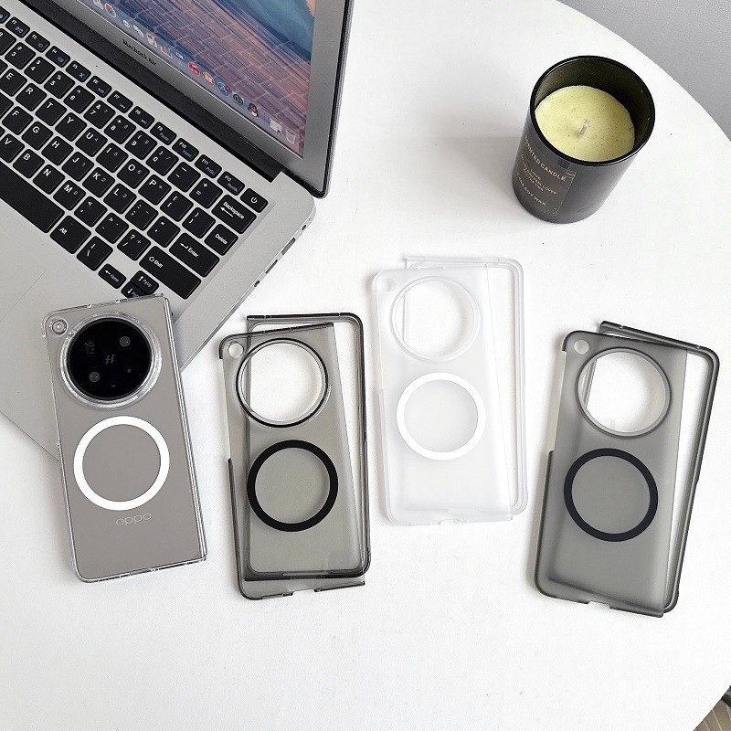 แม่เหล็กพลาสติกสําหรับOppo Find N6 N5 N3 Case Matte Clearฝาครอบป้องกัน