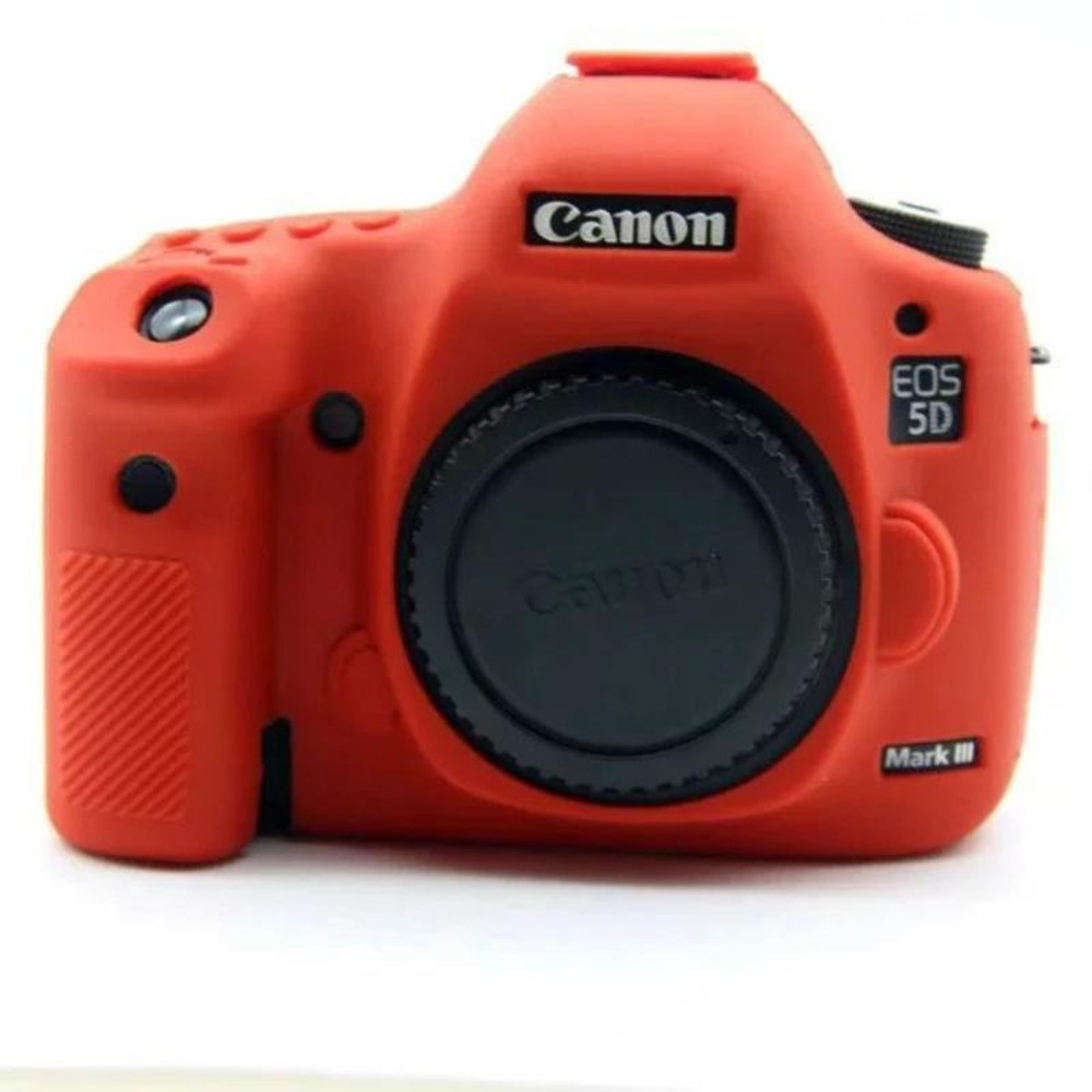 เคสฝาครอบยางนุ่มผิวสําหรับกระเป๋ากล้อง Canon EOS 5D3/5DS/5DSR