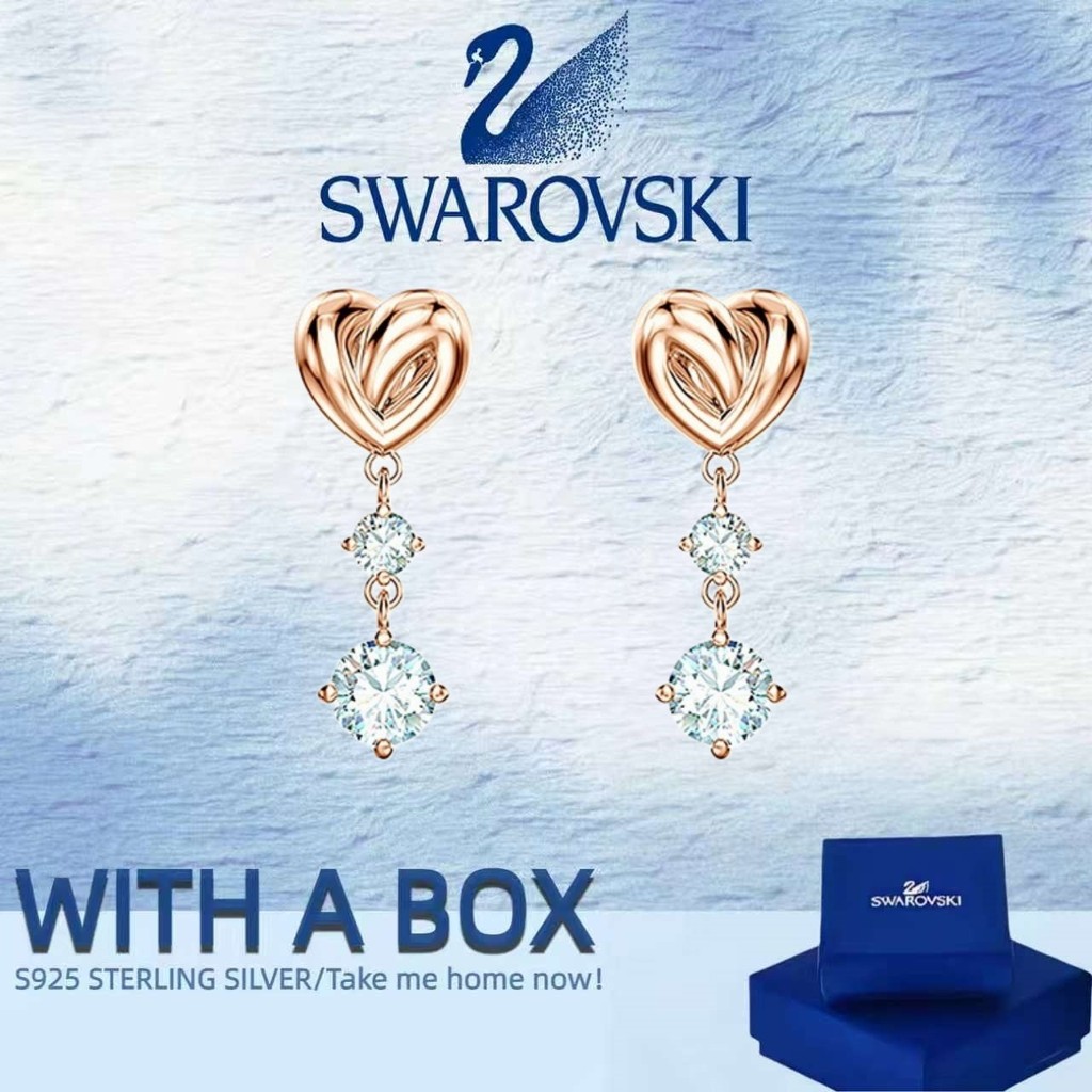 ต่างหู Swarovski LIFELONG HRT เพชรสังเคราะห์และคริสตัล เหมาะสำหรับสุภาพสตรี