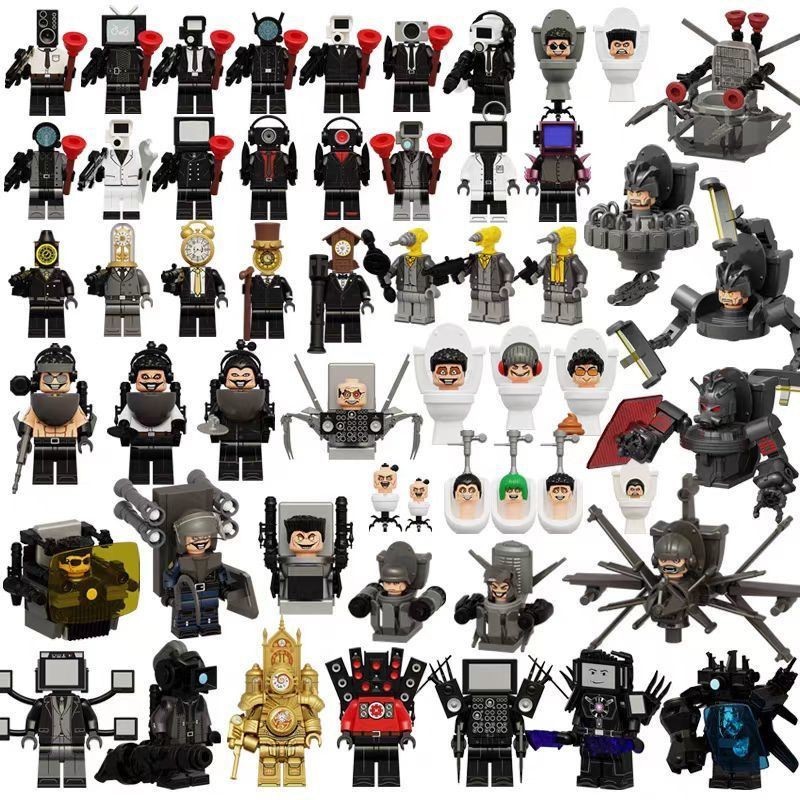 คลังสินค้าพร้อม spot เข้ากันได้กับ Lego Toilet Man vs Monitor Figure Titan Speaker Man และ TV Man Ha