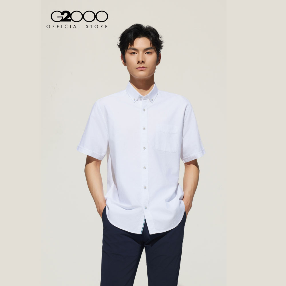 G2000 เสื้อเชิ้ตแขนสั้นลำลองสำหรับผู้ชาย Comfort Fit รุ่น 5113001800 WHITE