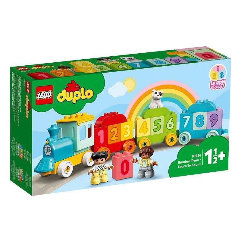 LEGO Virgin Mary [รับประกันของแท้] LEGO (LEGO) Building Blocks Duplo ของเล่นอนุภาคขนาดใหญ่ 10954 รถไ