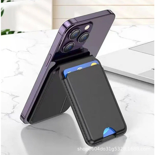 wallet true money wallet เหมาะสําหรับ iPhone Magnetic Card Holder Samsung Apple Universal Folding Ca
