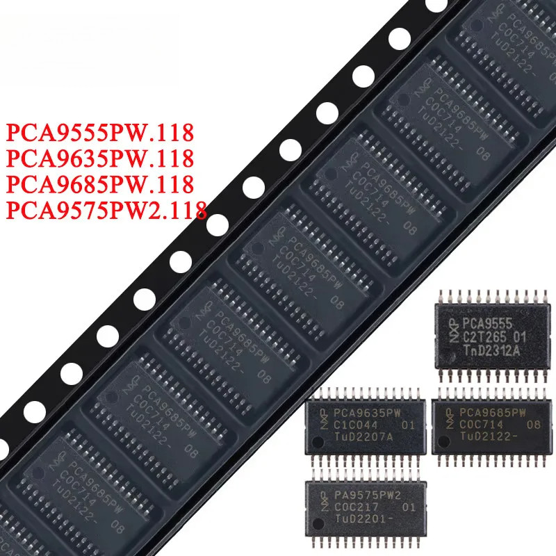 5-10 ชิ้น PCA9685 PCA9685PW,118 PCA9635PW,118 PCA9575PW2 PCA9555 I2C 5V แรงดันไฟฟ้าแหล่ง LED Control