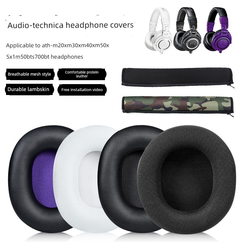 เหมาะสําหรับ Technica/Audio-Technica ATH-M20X M30X M40X M50X SX1 หูฟังชุดหูฟัง Earmuffs M50BT S700BT