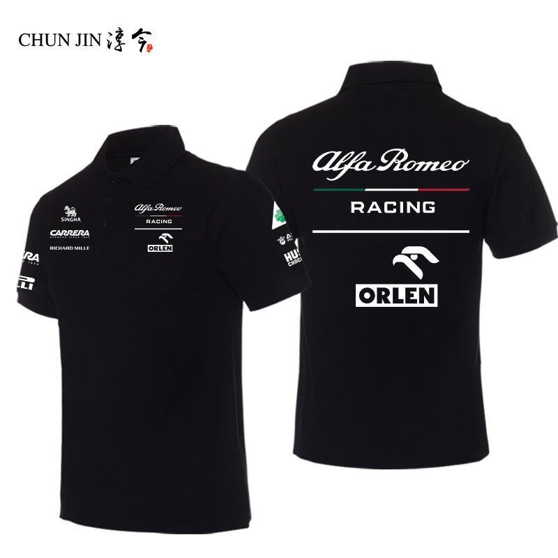【COD】 2023 Alfa Romeo Team F1 Racing Suit T-shirt Polo Shirt Kimi Raikkonin Polo（Contact the seller,