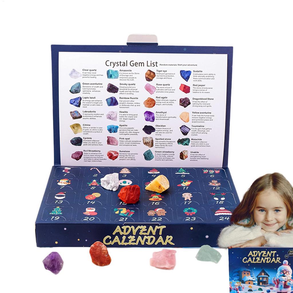Crystal Advent Calendar 2024 24 Days Countdown Christmas Countdown Toys Advent Calendar 2024 Kids Cr