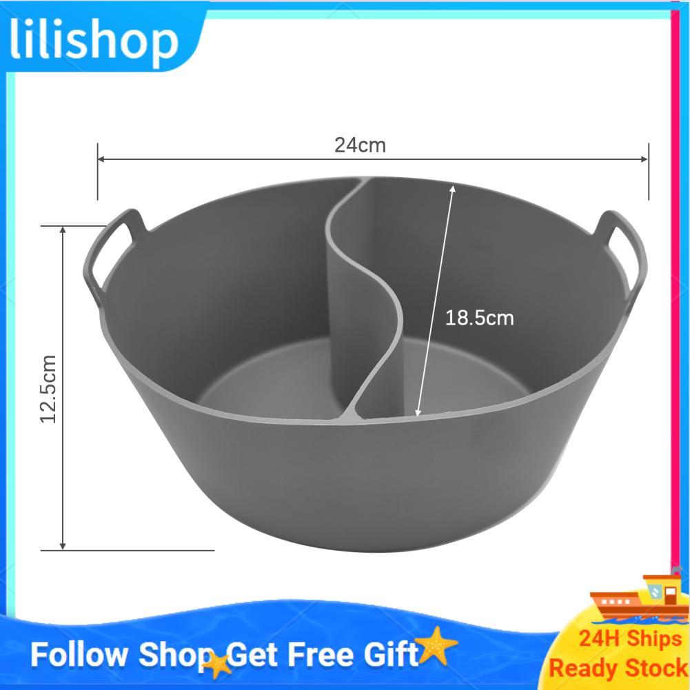 Lilishop 2pcs หม้อหุงช้า Liners สำหรับ 6/7/8 Quarts ซิลิโคนเกรดอาหาร Crock-หม้อ Divider Liner reusab