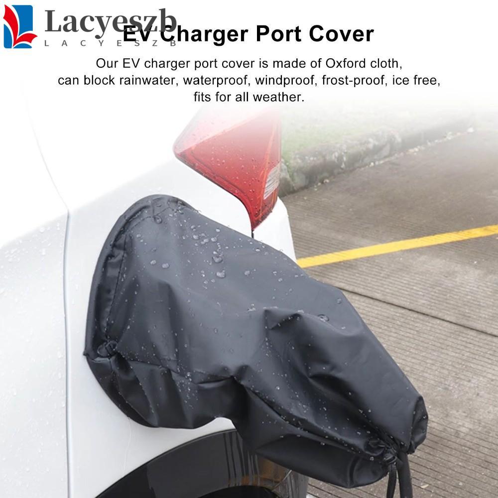 LACYESZB EV Charger Plug Port Cover, Magnetic Universal Car Charging Port Protector, Car Accessaries Dust-proof Waterproof Rainproof Electric Vehicle Charger Port Cover SUV
