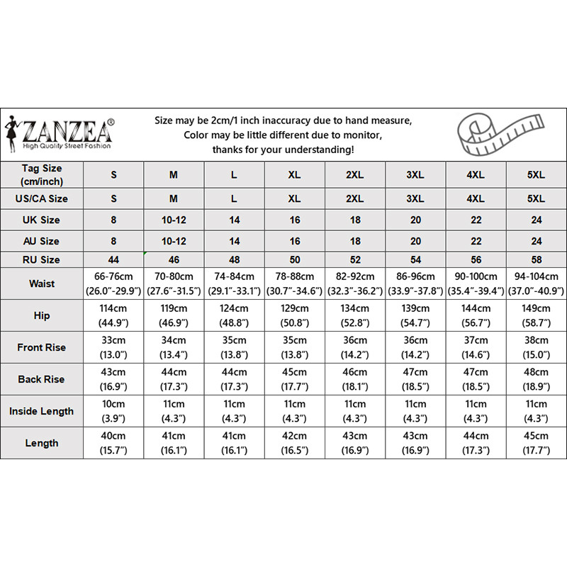 ZANZEA กางเกงขาสั้นสำหรับผู้หญิง สไตล์เกาหลี แบบเอวยางยืด สวมใส่ง่ายและสะดวก — صورة 2
