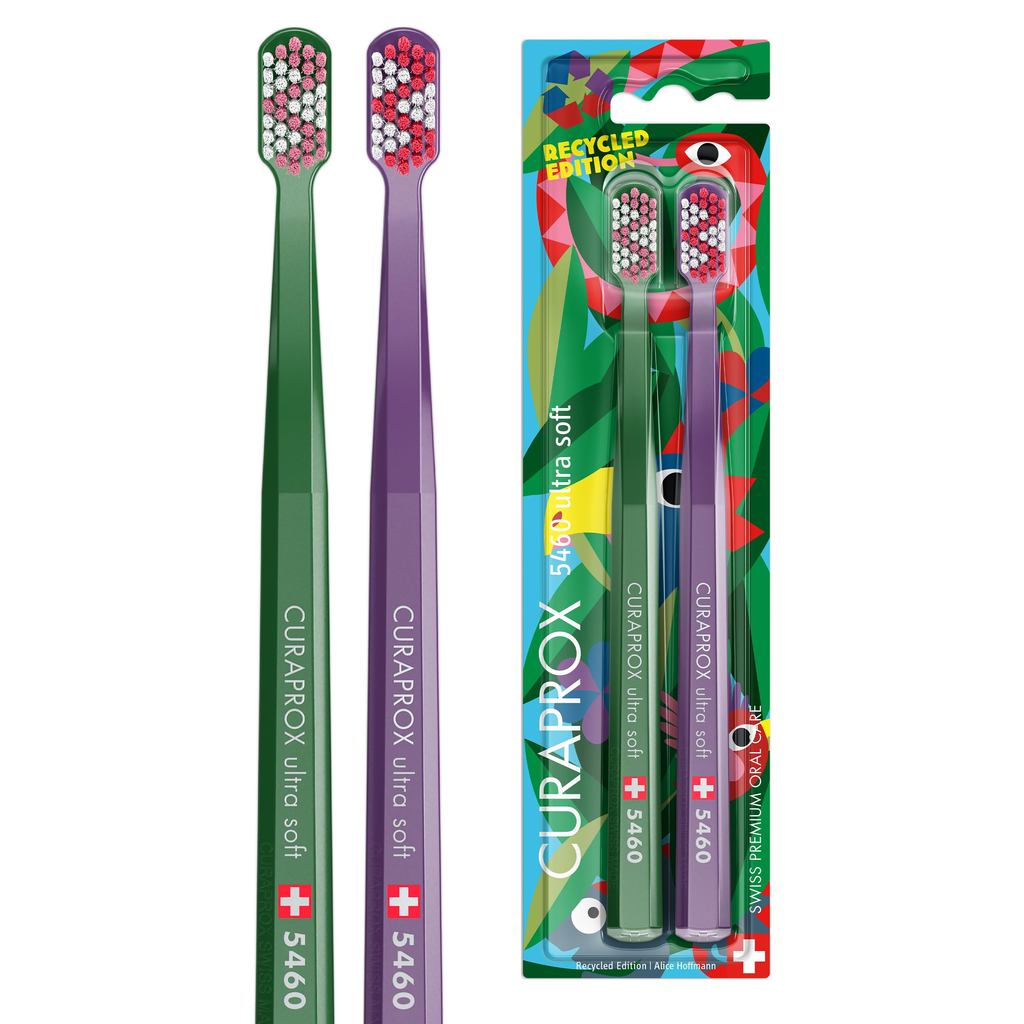 แปรงสีฟัน CURAPROX CS5460 Recycling Edition 2 ชิ้น/ CURAPROX Toothbrush CS5460 Recycling Edition Set