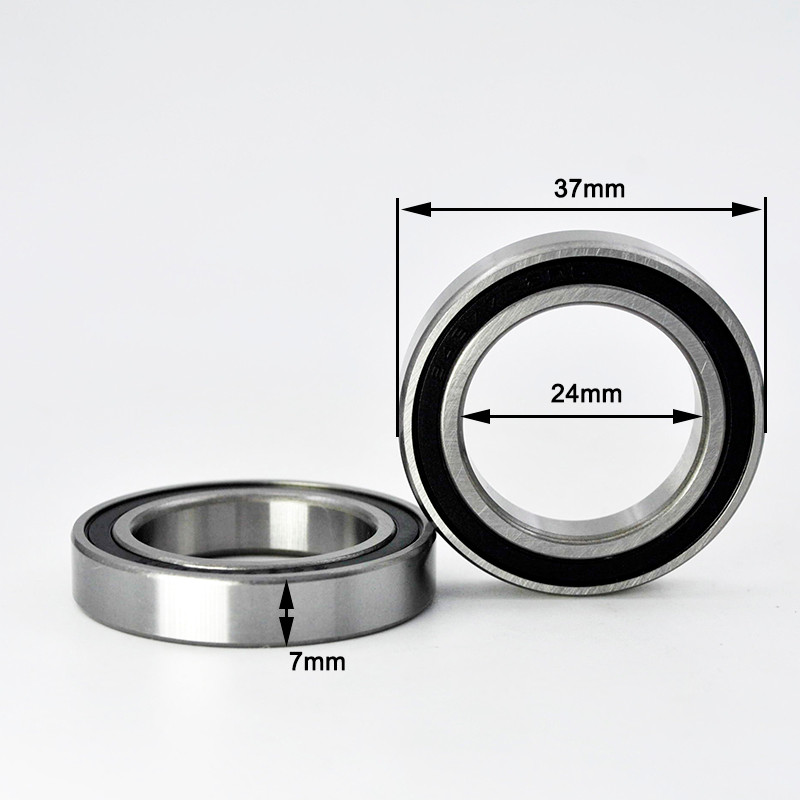 2/10pcs Hybrid เซรามิค 24377 2RS แบริ่ง 24x37x7 มม. MR24377 RS Silicon Nitride 24 มม. เส้นผ่านศูนย์กลางภายในจักรยานจักรยานลูกปืน