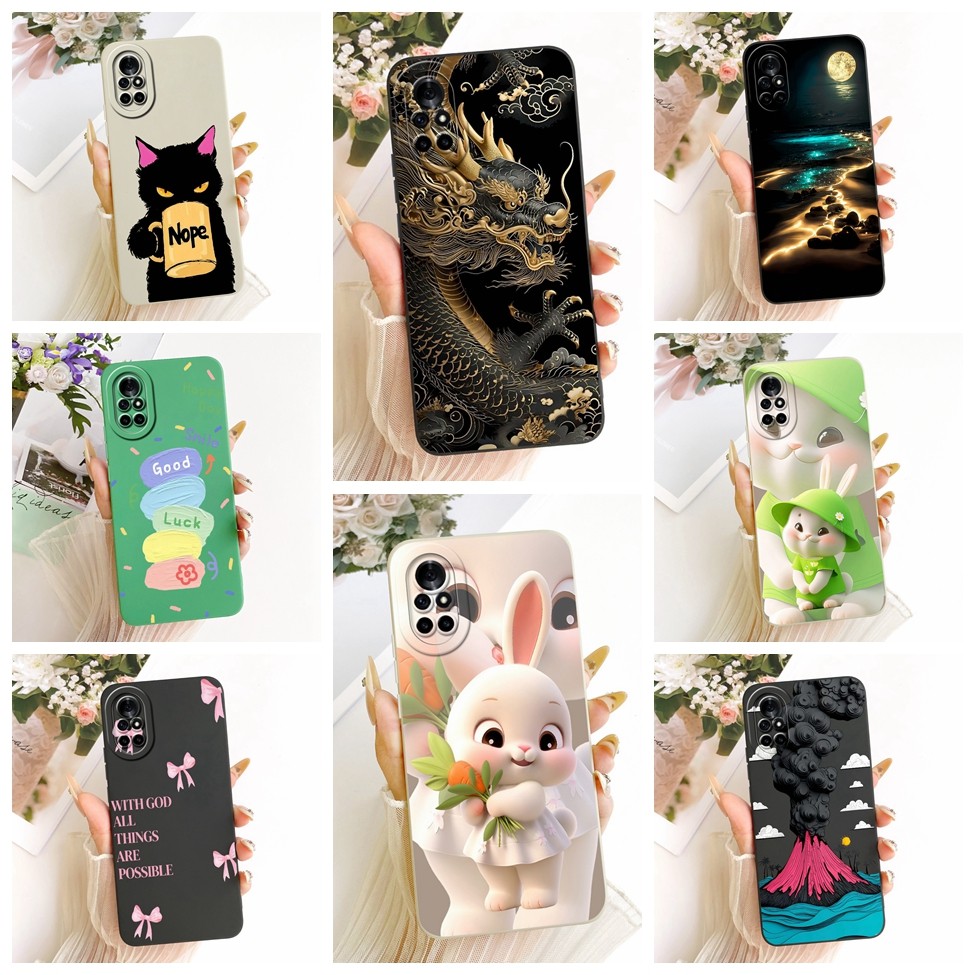 เคสโทรศัพท์ Huawei Nova 8 ฝาครอบแฟชั่นหรูหรา Cool Kawaii น่ารักทาสีปลอกซิลิโคน ANG-L02B ANG-L21B ANG