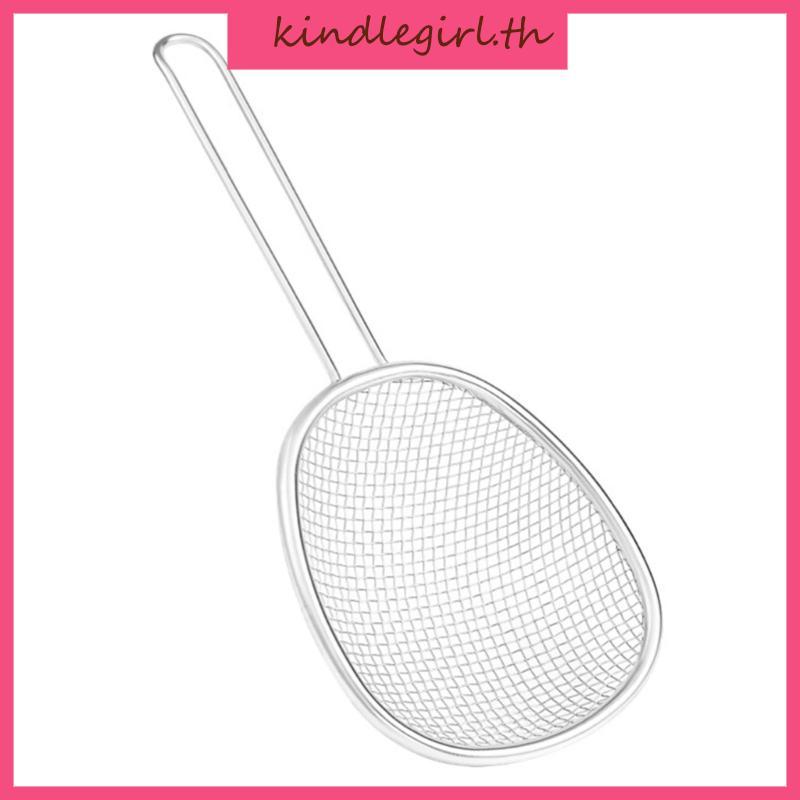 KING Kitchen กรองน้ํามัน Skimmer สแตนเลสตาข่ายก๋วยเตี๋ยวกรองสําหรับทอด