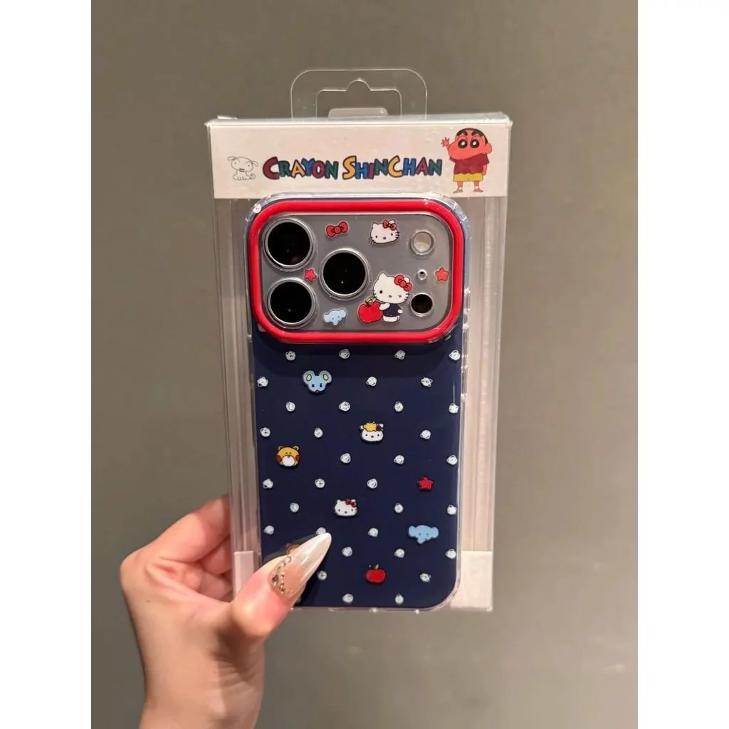 เคสโทรศัพท์ iPhone 11-17 Pro Max Plus ลาย KT โซ่แมว กันกระแทก thumbnail 3