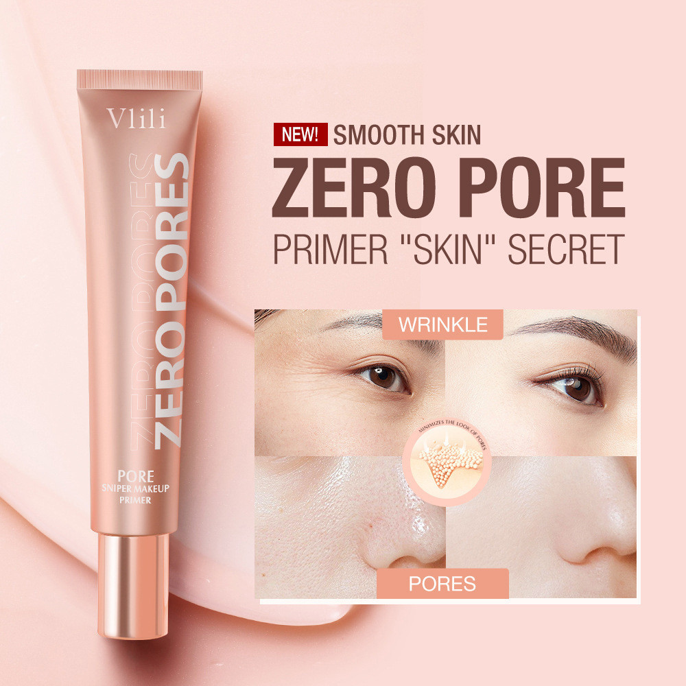 VLILI Invisible Pore Soft Focus Makeup Primer คอนซีลเลอร์ Moisturizing Isolation Base แต่งหน้าขายร้อ