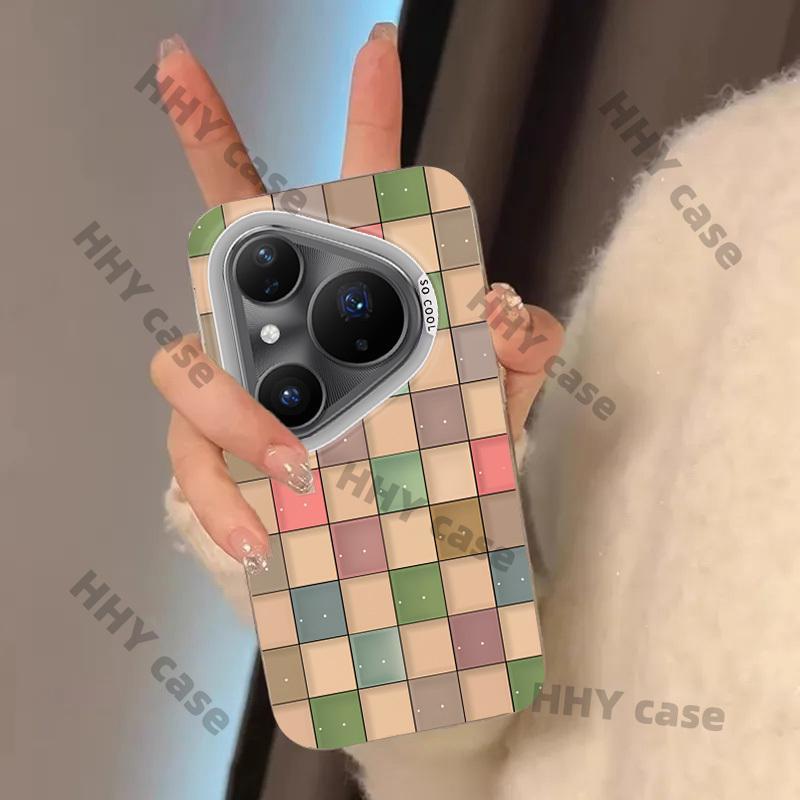เคส Huawei Pura 80 70 เคส Huawei Pura 80 70 Pro Huawei Pura 80 70 Ultra เคส กรณีที่มีสีสัน Checkered