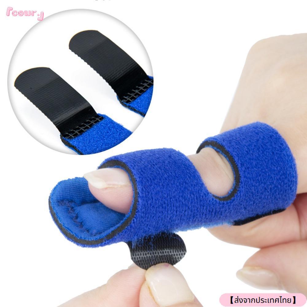 Index Finger Support สีดำและนู้ด พร้อมเข็มขัดปรับได้และแถบอะลูมิเนียม SBR Cloth สำหรับพยุงนิ้วโป้ง