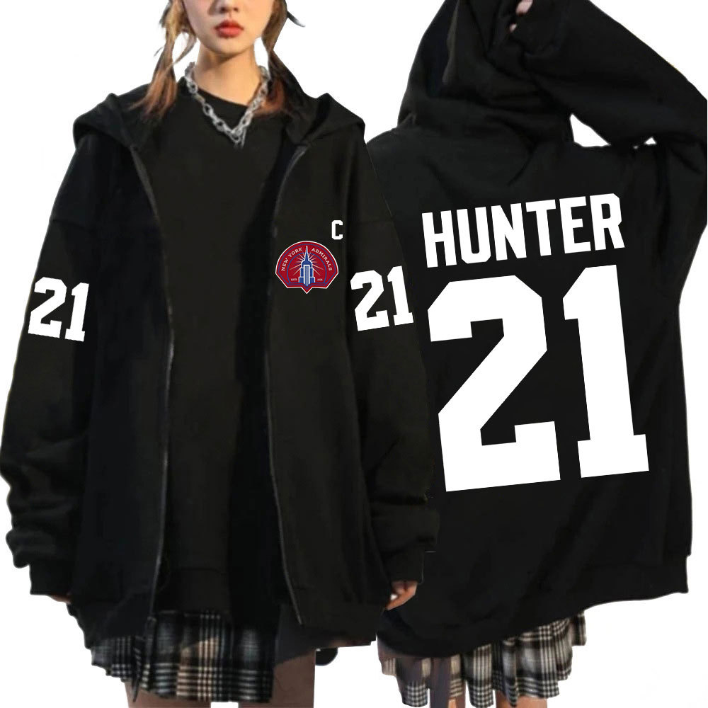 Heated Rivalry Scott Hunter 21 New York Admirals Merch Zipper Hoody Jacket