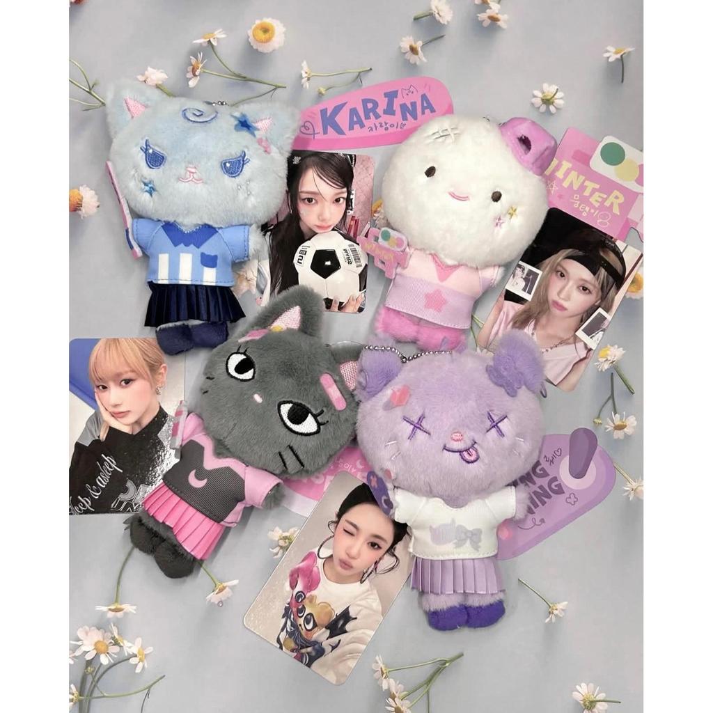 Aespa 2025 ปฏิทินตั้งโต๊ะ ตุ๊กตาความสําเร็จ Photocard ตุ๊กตา 12 ซม. ตุ๊กตาเด็กไม่ดี