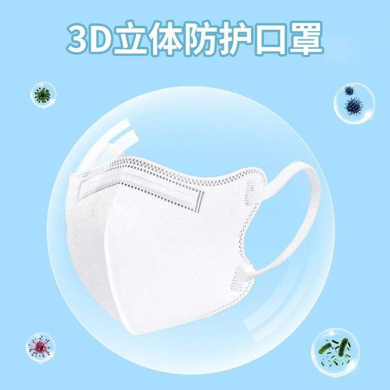 หน้ากากเด็ก N95 ห้าชั้น ตามมาตรฐานชาติ ป้องกันไวรัส แบบ 3D