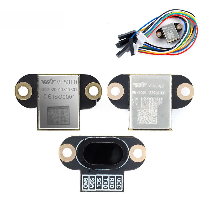 VL53L0 VL53L1 VL53-400 เลเซอร์ตั้งแต่เซนเซอร์โมดูลระยะทาง Serial TTL IIC I2C ASCII เอาต์พุต 3-200 ซม