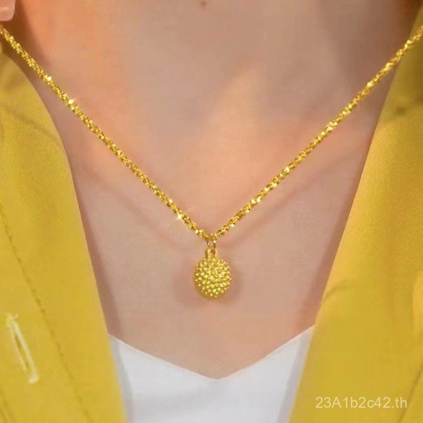 สไตล์เดียวกัน Sparkling Durian จี้สร้อยคอหญิงแฟชั่น All-Match Little Red Book High-End Clavicle Chai