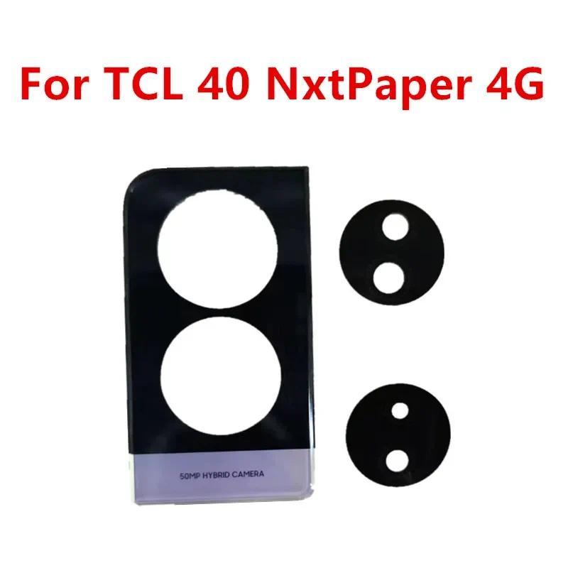 1X เลนส์กล้องสําหรับ TCL 40 NxtPaper 4G T612B ด้านหลังฝาครอบเลนส์อะไหล่ซ่อม