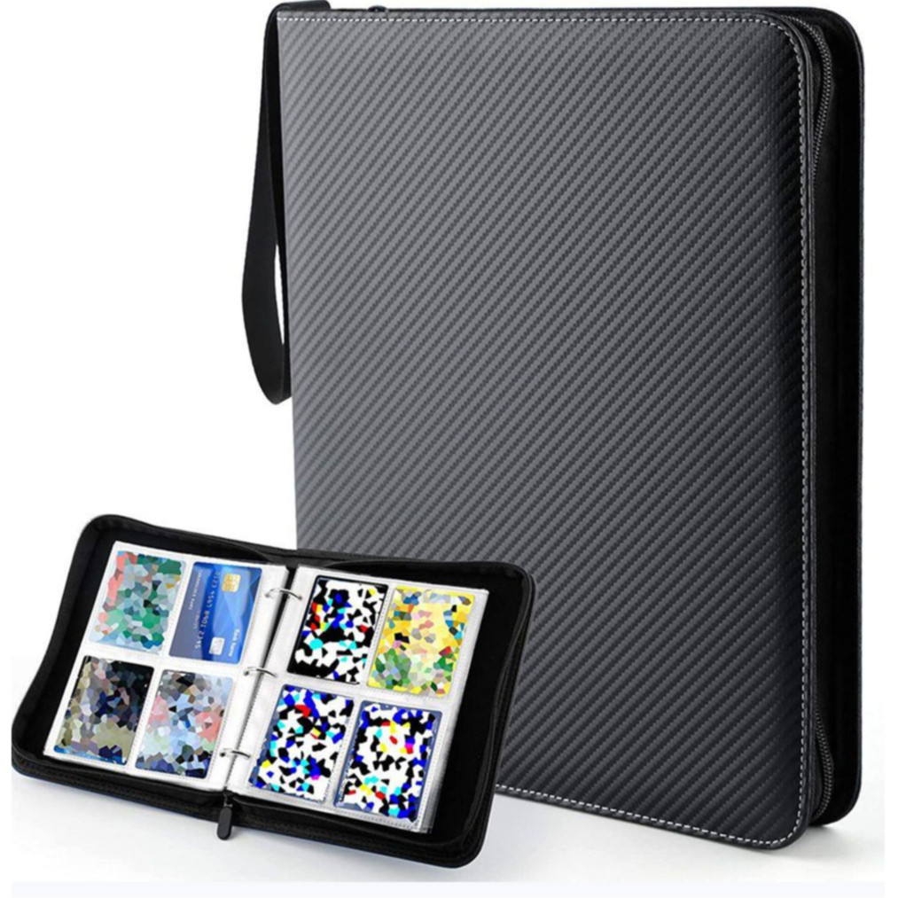 แฟ้มสะสมการ์ด 400 ช่อง กันน้ำ สำหรับการ์ดเกม เทรด เก็บเป็นระเบียบ พกพาสะดวก（ไม่มีการ์ด）