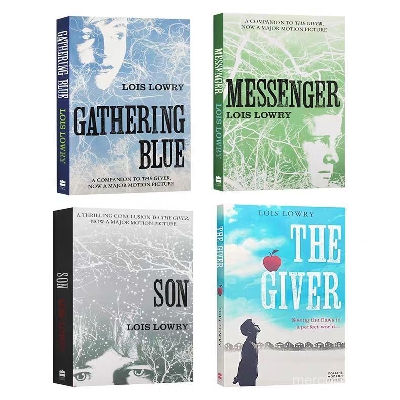 The Giver Quartet The Ger Quartet 1234 เล่มหนังสือทางกายภาพภาษาอังกฤษ