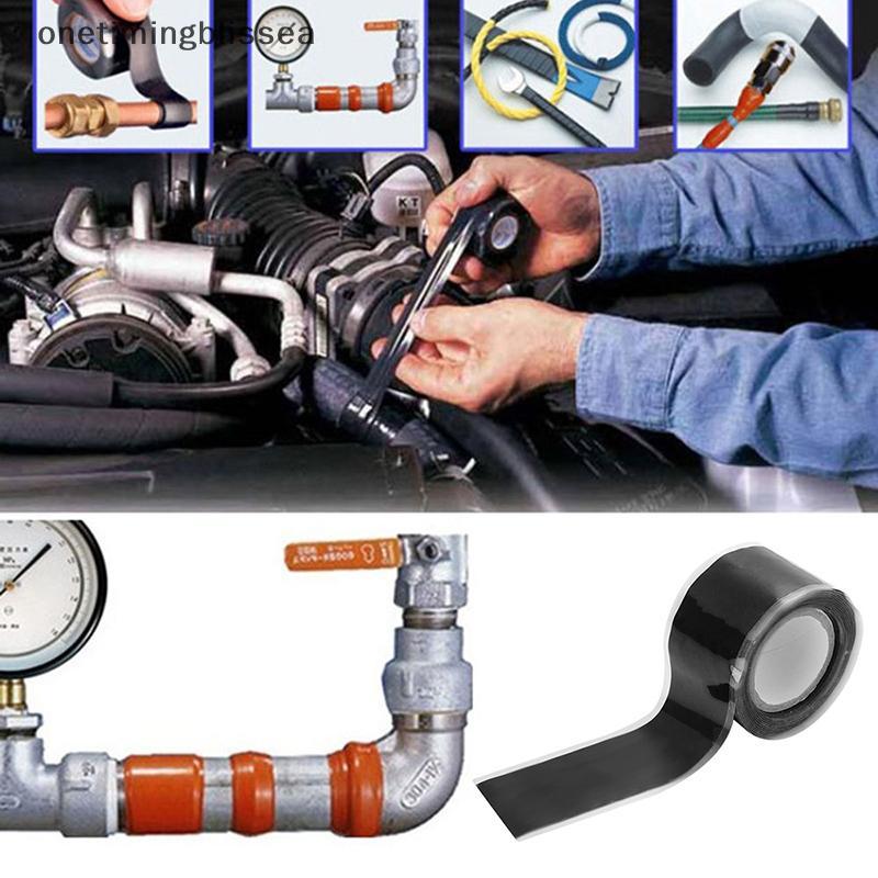 Onetimingblissea Self Fusing Silicone Performance Repair Tape Bonding Rescue Wire Hose Tape SEA
