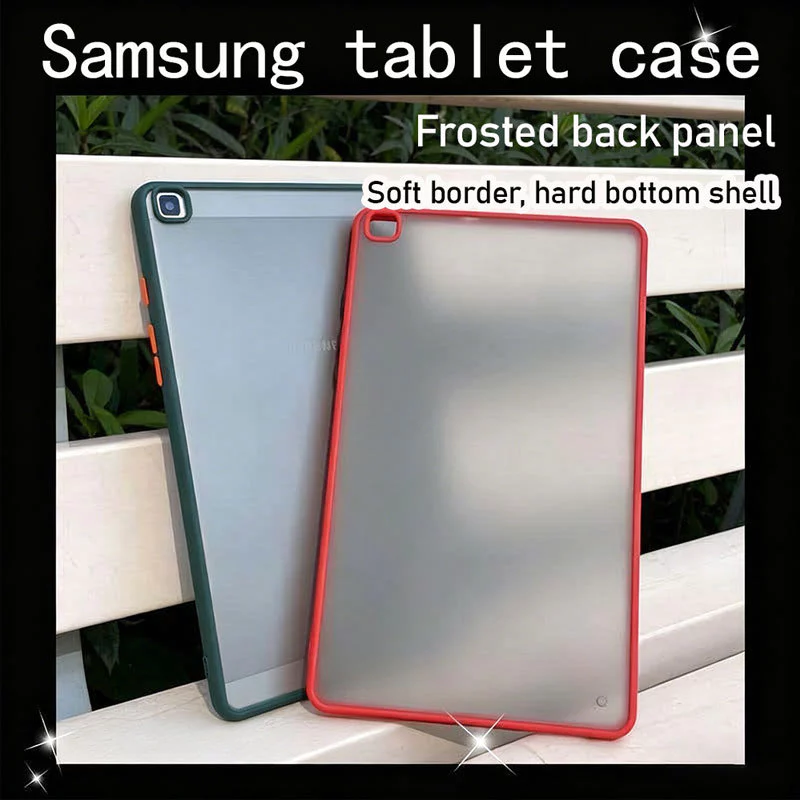 กรณีโปร่งใสสำหรับ Samsung Galaxy Tab A7 LITE Tab A11 Tab A9 8.7นิ้ว 2023 กรณีนุ่ม TPU กรณีแท็บเล็ต Matte ป้องกันการล้ม