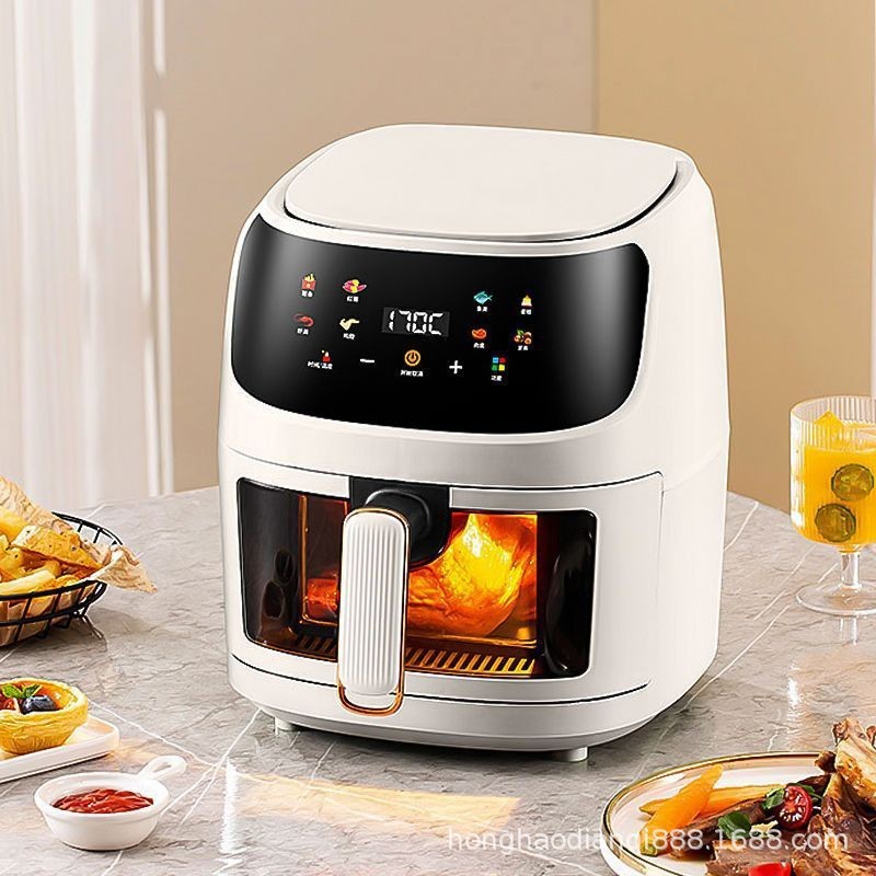 ส่งออก 6L Air Fryer 220V110V สมาร์ทหม้อทอดไฟฟ้ายุโรปอเมริกันอังกฤษมาตรฐาน Air Fryer Air Fryer