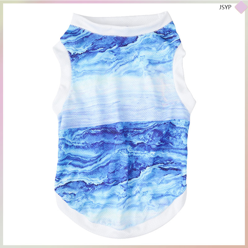 Pet Vest Simple Practical Small Cooling Vest Dog Cooling for Pet Dog Animal (Size S, Sky- ) junshaoy