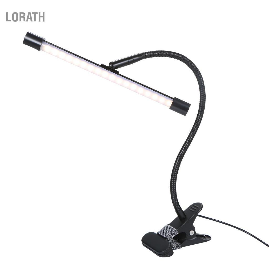 Lorath Lorath DC 5 V 7 W 36 LEDs คลิปหนีบโคมไฟตั้งโต๊ะโคมไฟตั้งโต๊ะ USB ขับเคลื่อน 3 อุณหภูมิสีเปลี่