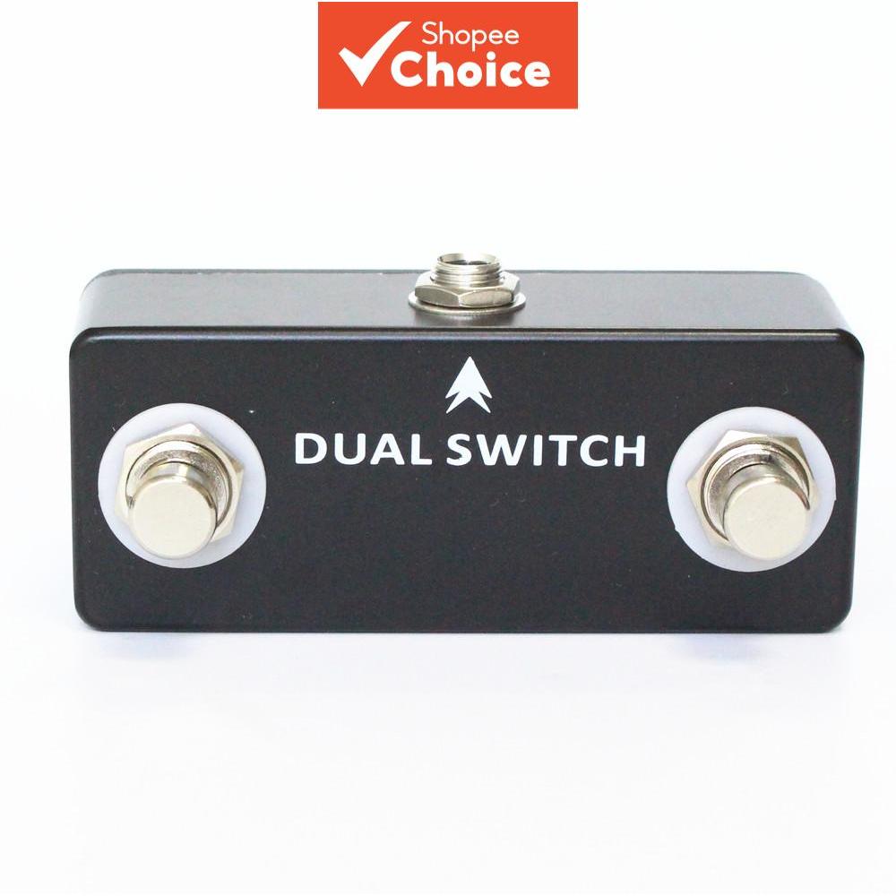 Mosky Dual Switch Guitar Foot Pedal, Full Metal Shell, ปกติเปิดสําหรับ Effect Pedal