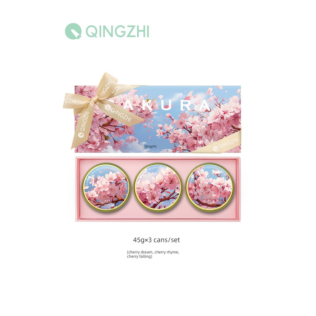 handcream hand cream ครีมทามือหนุ่ม qingzhi Cherry Blossom Chunxiao Moisturizing Moisturizing Gift B