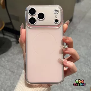 เหมาะสำหรับ IPhone 16 15 17 12 11 14 13 Pro Max 15 Plus เคสโทรศัพท์แบบบางโปร่งใสสีทึบป้องกันการตกทั้งหมด