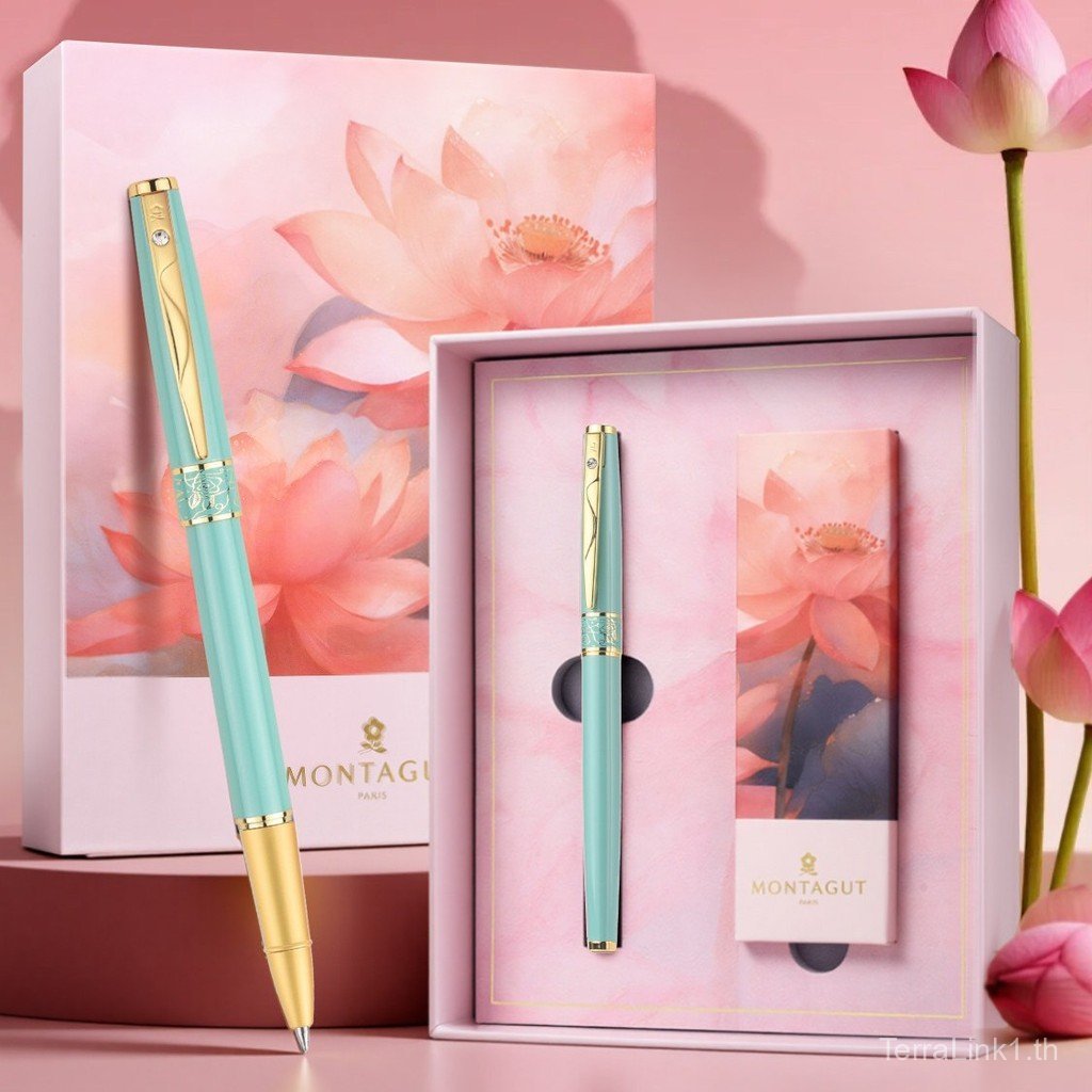 Montagut ปากกาลายเซ็นสุภาพสตรีธุรกิจ High-End ประณีตมูลค่าสูง Polka ปากกาสํานักงานปากกาเจลของขวัญวัน
